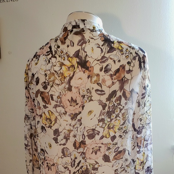 I Jeans By Buffalo Floral Button Up Shirt - Picture 5 of 7